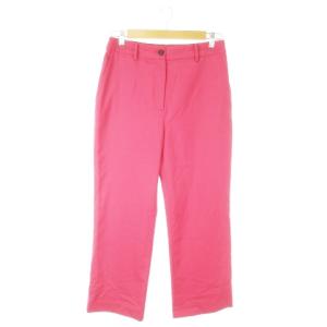 パンツ スラックス ストレート カシミヤ混 絹 シルク混 40 S ピンク /AO20 GY19