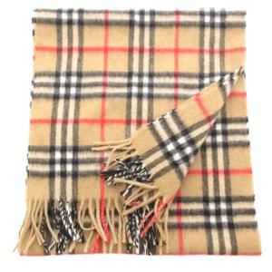 burberrys ヴィンテージ マフラー ノバチェック カシミヤ ベージュ