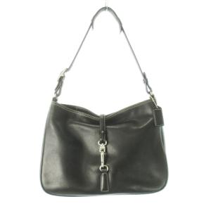 ハンドバッグ ワンショルダー レザー 革 黒 ブラック 7778 /CK5 GY19