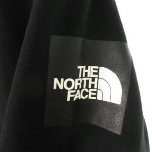 THE NORTH FACE SQUARE LOGO HOODIE プルパーカー スウェット 長袖 ロゴ 裏起毛 アウトドア S 黒