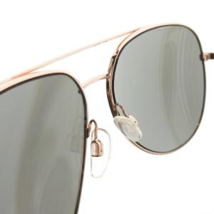 MICHAEL KORS Rodinara サングラス メタルフレーム ティアドロップ ミラーレンズ ロゴ 58 13 135 ピンクゴールドカラー