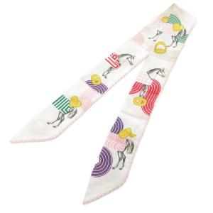 GARDE-ROBE POP CHARMS ガルドローブ ポップ ツイリー スカーフ 総柄 シルク マルチカラー