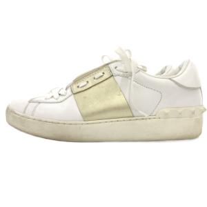 VALENTINO GARAVANI スニーカー シューズ ローカット 37.5 24.5cm 白 ホワイト ゴールドカラー /BS GY19
