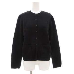 タグ付き カーディガン ニット クルーネック 長袖 1 S 黒 ブラック /AEGY19