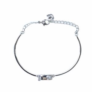 SWAROVSKI Una ブレスレット アクセサリー バングル ロゴ ビジュー ラインストーン シルバー色 5646749