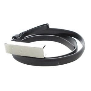 美品 ベルト ロゴ レザー 黒 ブラック /AE GY19