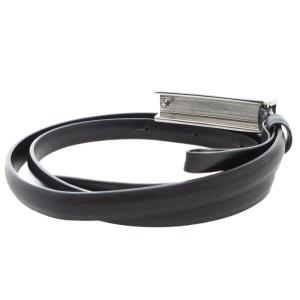 GUCCI 美品 ベルト ロゴ レザー 黒 ブラック /AE GY19