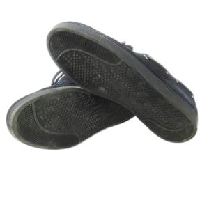 Gianvito Rossi デッキシューズ レースアップ スエード レザー 革 ロゴ 41.5 26.5cm 紺 ネイビー /CK17