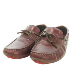 COLE HAAN ゼログランド デッキシューズ モカシン レザー リボン 8.5 26.5cm 茶 ブラウン /MN7 GY19