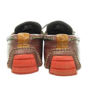 COLE HAAN ゼログランド デッキシューズ モカシン レザー リボン 8.5 26.5cm 茶 ブラウン /MN7 GY19