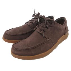 スニーカー オークランドウォーク シューズ レザー 26.5cm ダークブラウン /AE GY19