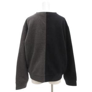 STELLA McCARTNEY スウェット トレーナー プルオーバー ドッキング 切替 長袖 クルーネック サークルロゴ ラインストーン