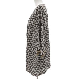 Leilian チュニック カットソー 総柄 長袖 13+ 白 ホワイト GY19