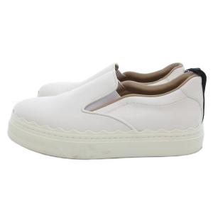 LAUREN TICA ローレン スリッポン スニーカー レザー 35 22.0cm 白 /UO GY19