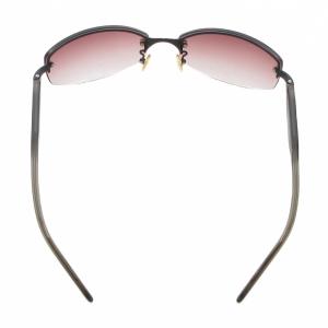 PRADA サングラス アイウェア 度なし ハーフリム 5919-135 黒 ブラック ピンク /AE GY19