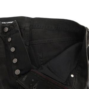 DIESEL インダストリー デニムパンツ ジーンズ バギー 36 黒 ブラック GY19