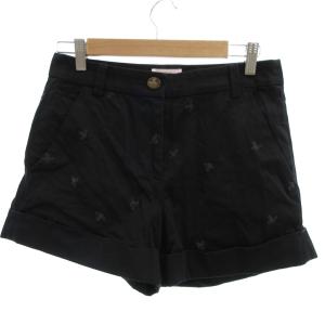 ショートパンツ ハーフパンツ オーブ 総柄 2 黒 ブラック /BS GY19