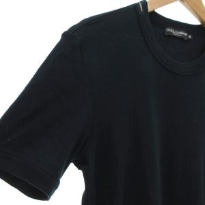 DOLCE&GABBANA Tシャツ カットソー 半袖 ロゴ 46 紺 ネイビー /BS GY19