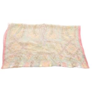 ETRO ストール スカーフ ショール 絹 シルク ペイズリー柄 黄 イエロー マルチカラー /UO GY19