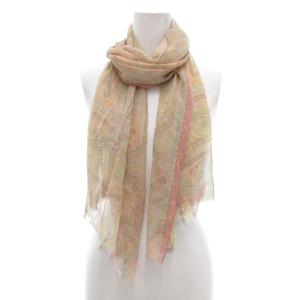 ETRO ストール スカーフ ショール 絹 シルク ペイズリー柄 黄 イエロー マルチカラー /UO GY19