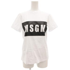 ボックスロゴTシャツ カットソー 半袖 クルーネック プリント XS 白 ホワイト /GV GY19