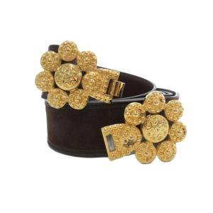 ベルト レザー ゴールドバックル 茶 ブラウン /UO GY19