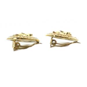 VERSACE イヤリング アクセサリー 両耳用 ロゴ クリップ式 メデューサ ゴールド色 GY19 /MQ