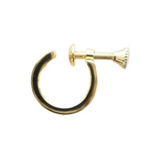 COACH イヤリング アクセサリー フープ ねじ式 ロゴ ゴールド色 GY19 /MQ