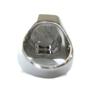 SWAROVSKI 指輪 リング アクセサリー ロゴ ラインストーン 8F 18号 シルバー色 GY19 /MQ