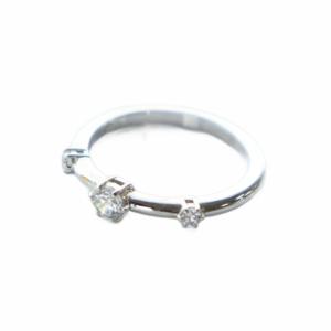 リング アクセサリー 指輪 ロゴ ラインストーン 58 16号 シルバー色 GY19 /MQ