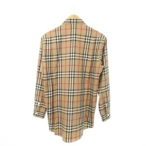 burberrys ヴィンテージ 長袖シャツ ウール ノバチェック M ブラウン