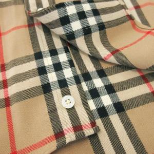 burberrys ヴィンテージ 長袖シャツ ウール ノバチェック M ブラウン