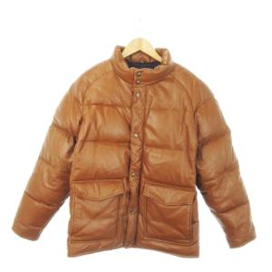 NICHIWA ラムレザー ダウン ジャケット L ブラウン