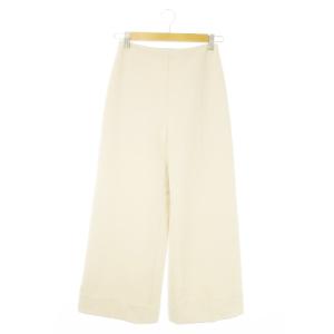 Aopllo ワイドパンツ スラックス ハイウエスト ストレッチ 38 S ベージュ 39846-NAPFZ103SI