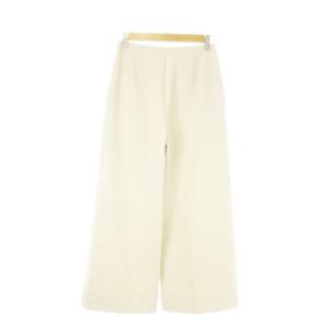 FOXEY NEW YORK Aopllo ワイドパンツ スラックス ハイウエスト ストレッチ 38 S ベージュ 39846-NAPFZ103SI