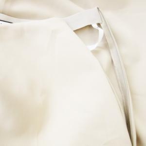 FOXEY NEW YORK Aopllo ワイドパンツ スラックス ハイウエスト ストレッチ 38 S ベージュ 39846-NAPFZ103SI