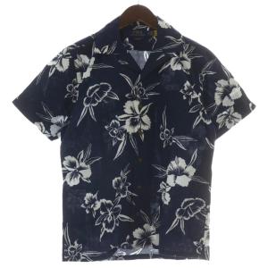 CLASSIC FIT アロハシャツ XS ネイビー