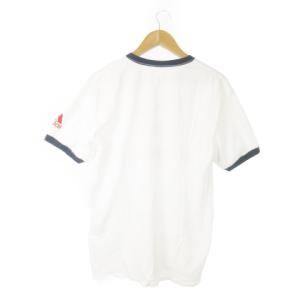 adidas × ポートアンドカンパニー PORT & COMPANY リンガーTシャツ クルーネック 半袖 コットン