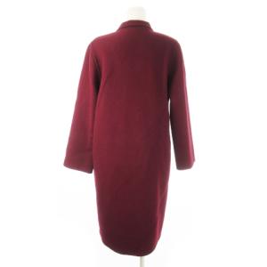 jun ashida ロングコート ウール メルトン 赤 レッド ボルドー /CK22 GY44
