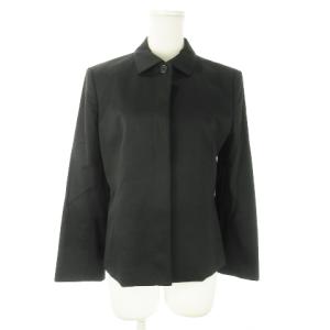 23区 スーツ セットアップ 2点セット ステンカラージャケット ひざ丈スカート 40 L 黒 ブラック /AO14