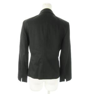 23区 スーツ セットアップ 2点セット ステンカラージャケット ひざ丈スカート 40 L 黒 ブラック /AO14