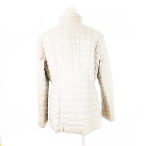 Leilian キルティング中綿ジャケット スタンドカラー ジップアップ ウエストマーク 裏地花柄 大きいサイズ 13