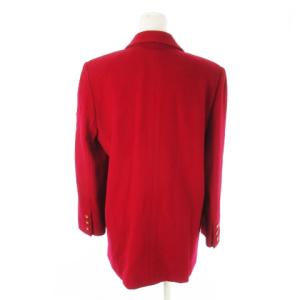 Leilian テーラードジャケット コート ダブル カシミヤ ウール 11 赤 レッド /CK27 GY44