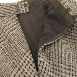 Leilian フレアスカート ロング ニット 総柄 大きいサイズ 13 茶 ブラウン /MN25 GY44