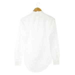 POLO RALPH LAUREN バンドカラーシャツ 長袖 オックスフォード ポニーロゴ刺繍 ワンポイント XS 白 ホワイト /CK8