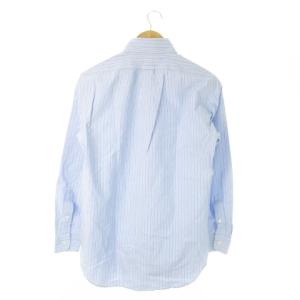 RALPH LAUREN オックスフォードシャツ ボタンダウン 長袖 コットン ストライプ 総柄 ワンポイント ポニーロゴ刺繍 S