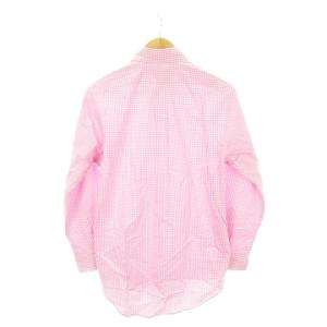 RALPH LAUREN ボタンダウンシャツ 長袖 ロゴ刺繍 ストレッチ ギンガムチェック S ピンク /AH10 GY44