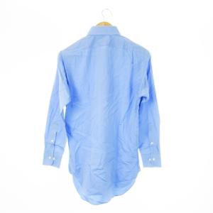 POLO RALPH LAUREN ワイシャツ Yシャツ ホリゾンタルカラー 長袖 コットン ポニーロゴ刺繍 14.5 S 青 ブルー /CK9