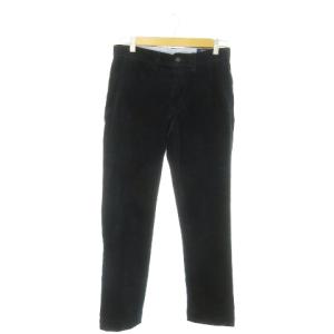 コーデュロイパンツ スリムストレート ストレッチ ワンポイント ポニーロゴ刺繍 28 紺 ネイビー /AO23