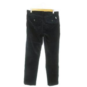 POLO RALPH LAUREN コーデュロイパンツ スリムストレート ストレッチ ワンポイント ポニーロゴ刺繍 28 紺 ネイビー /AO23